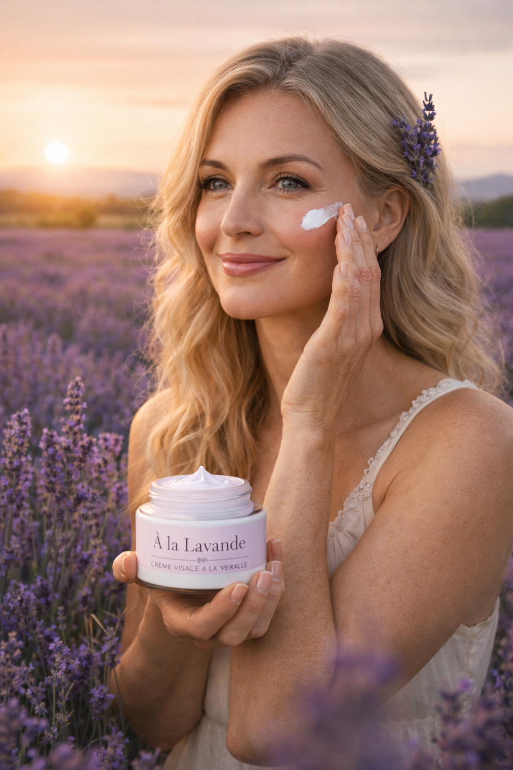 Créme visage pour peaux grasses à la lavande "À La Lavande" 30 ml - Apaisement du système nerveux